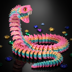 Juguete Sensorial de Plástico con Forma de Serpiente de Dientes de Animales Congelados, Silencioso, Antiestrés, para Bibliotecas y Salas de Reuniones - Product Image 1