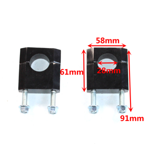 Nuevo manillar bajo de 28mm con abrazaderas de aluminio para motocicleta todoterreno KLX110 SUZUKI DRZ110 <span class=keywords><strong>Honda</strong></span> XR <span class=keywords><strong>CRF</strong></span> 50 70 <span class=keywords><strong>Pit</strong></span> Dirt <span class=keywords><strong>Bike</strong></span> SSR - Product Image 6