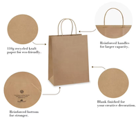 Sachet en papier kraft brun industriel personnalisable pour l'emballage personnalisé de l'artisanat et des bougies