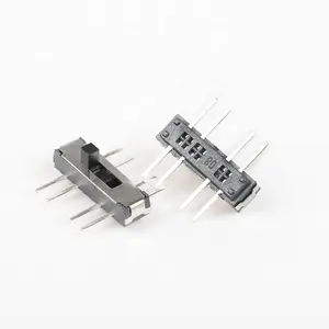 13*3.5*2.0MM 8PIN Pin Datar Saklar Geser Mini 3p2t Saklar Pegangan Dorong Mikro