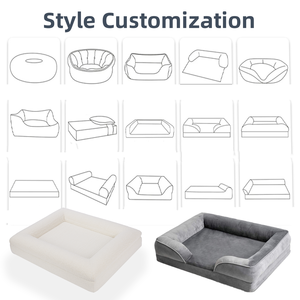 Aangepaste Traagschuim Hondenbed Ontwerper Kauwbestendig Luxe Hondenbed Voor Auto Met Wasbare Hoes Hondenbed - Product Image 5