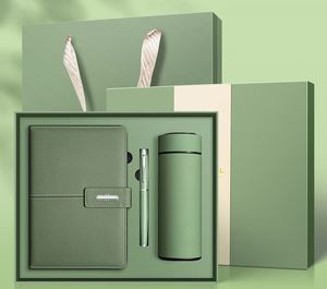 Promo Vente en Gros - Ensemble Cadeau d'Entreprise de Luxe Personnalisable en Cuir PU A5 avec Carnet, Stylo et Tasse Thermique - Product Image 1