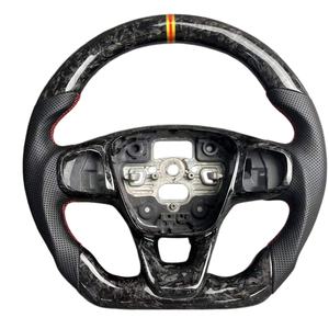 Volant <span class=keywords><strong>sport</strong></span> personnalisé en fibre de carbone véritable et cuir avec écran LED pour Focus St Mondeo <span class=keywords><strong>Fiesta</strong></span> <span class=keywords><strong>Mk3</strong></span> Mk7.5 Mk8 - Product Image 2