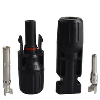 Connecteur solaire compatible MC..4, couple mâle et femelle, étanche IP67, pour câble solaire 2,5/4/6 mm²