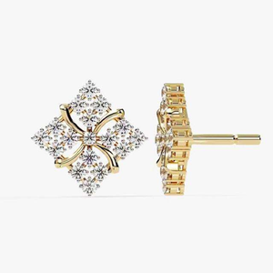 Boucles d'oreilles ethniques fantaisie en or 18 carats plaqué or, petites et élégantes, pour femmes, bijoux élégants, occasion de mariage, vente en gros, forte demande - Product Image 6