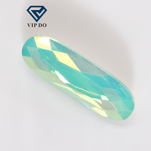 Accesorios de joyería de mano de cristal K9, proteína de corte ovalado largo, pila de uñas DIY, proteína de diamante plateada, <span class=keywords><strong>serie</strong></span> <span class=keywords><strong>LA</strong></span> - Product Image 3