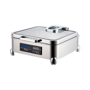 Calentador de Comida para <span class=keywords><strong>Camping</strong></span>, Acero Inoxidable, Juego de Platos para Buffet, Calentador de Alimentos - Product Image 4