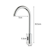 Robinet de cuisine automatique sans contact intelligent infrarouge Smart Touch à poignée unique Robinet d'eau froide à capteur automatique