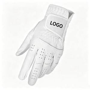 Guantes de Golf de Piel de Oveja con Logotipo Personalizado, Suaves, Transpirables, Ajustables con Velcro, Antideslizantes, Guantes Deportivos de Golf, Venta al Por Mayor OEM - Product Image 1