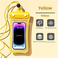 Pochette étanche pour téléphone avec valve de fermeture, en PVC haute transparence, étui de protection pour écran tactile