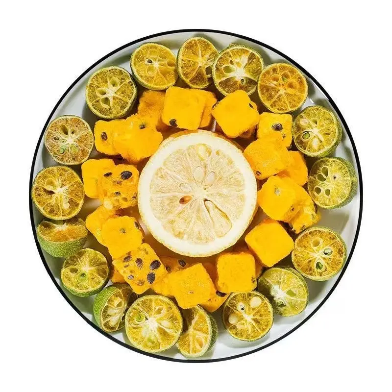 Màu Xanh lá cây cam đóng băng khô chanh niềm đam mê trái cây hỗn hợp lạnh Brew trái cây trà túi cá nhân cho giảm béo vẻ đẹp
