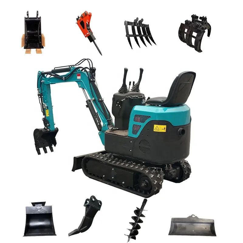 Small China Hydraulic Crawler Mini Excavator 1 Ton 2 Ton Digger Micro Mini Excavator Prices