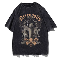 Opción de Pedido de Muestra, Camiseta Vintage, Compra de Prueba, Pedido de Prueba, Camisetas Lavadas con Ácido en Pequeñas Cantidades
