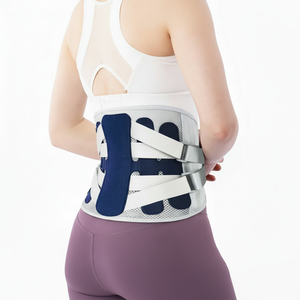 Ceinture <span class=keywords><strong>de</strong></span> soutien lombaire ajustable <span class=keywords><strong>pour</strong></span> homme avec double traction <span class=keywords><strong>pour</strong></span> le fitness et le soulagement des douleurs du bas du <span class=keywords><strong>dos</strong></span> - Product Image 1