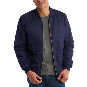 Chaqueta Bomber de Lona de Corte Holgado con Interior Acolchado, Cuello Reforzado, Diseño para Hombre, Comodidad Invernal, Protección Ligera, Resistente al Viento - Product Image 2