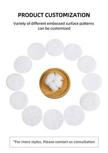 Disques démaquillants en coton écologiques à 3 couches, super doux, haute absorption, sans peluches, pour le retrait du vernis à ongles, pratiques - Product Image 4