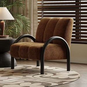 Poltrona Moderna Monoposto con <span class=keywords><strong>Schienale</strong></span> <span class=keywords><strong>Alto</strong></span>, Struttura in Metallo e Vano Contenitore Morbido e Resistente per Soggiorno. - Product Image 1
