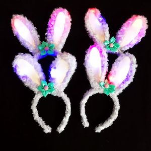 Bandas para el pelo de rocío de Estrella Brillante, diadema con Orejas de conejo iluminada, lazo para niñas con luces, tocados - Product Image 2