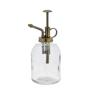 Pompa Tangan Botol Kaca Semprot, Kosmetik Busa Losion Tanaman Bunga Taman Tanpa Kerut Warna-warni dengan Pompa Penyemprot Parfum 300Ml
