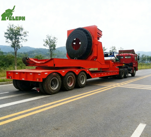 รถพ่วงพื้นเรียบสำหรับบรรทุกหนัก 3 เพลา 120 ตัน ยี่ห้อ China Hydraulic Steering พร้อมใบพัดลม  ขาย - Product Image 1