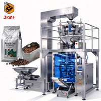 Machine d'emballage automatique pour grains de café 500G 1KG avec valve, pour sachets à quatre soudures, machine d'emballage de sachets de grains de café