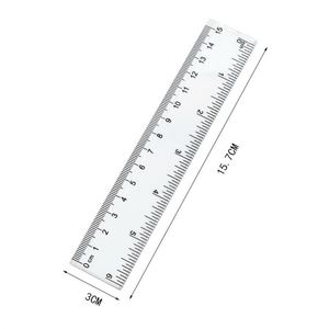 Regla Recta Transparente de Plástico de 30 cm para Dibujo, Material Escolar, en Oferta - Product Image 5