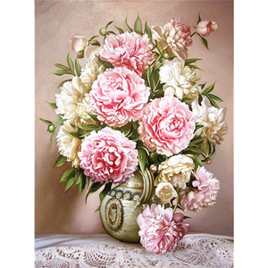 <span class=keywords><strong>Flores</strong></span> <span class=keywords><strong>de</strong></span> fama mundial peonía Rosa girasol Clavel hogar pintura ilustraciones diamante pintura - Product Image 1