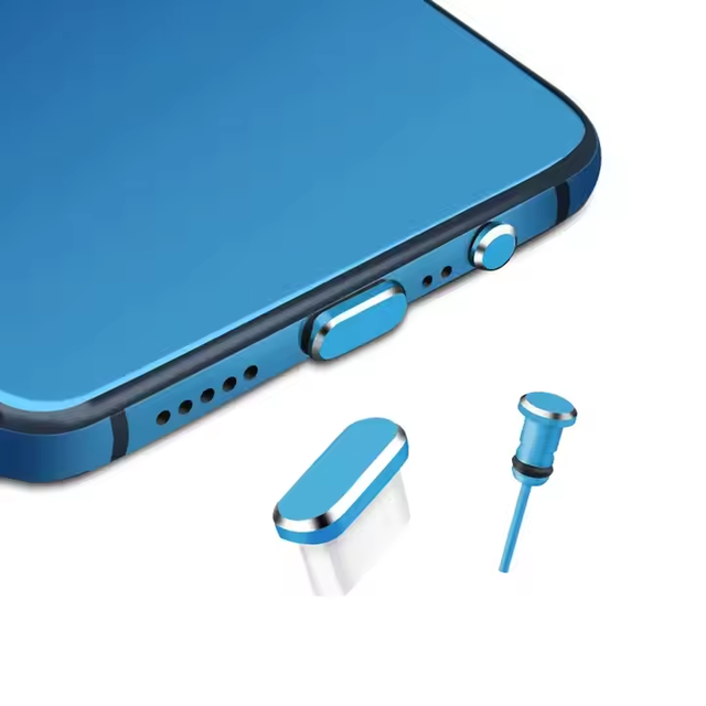 Metal Type-C Dust Plug USB Charging Port Protector Anti-dust Plug Cover Cap for Samsung Xiaomi Charger Dock Plug Phone Caps