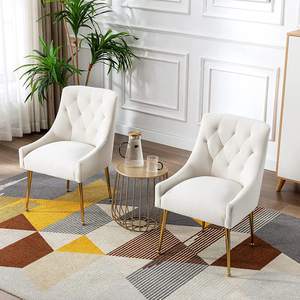 Suole — <span class=keywords><strong>chaise</strong></span> de salle à manger boutonnée en velours, en acier inoxydable, meuble de luxe <span class=keywords><strong>avec</strong></span> poignées, pour lavabo, salle à manger, cuisine - Product Image 3