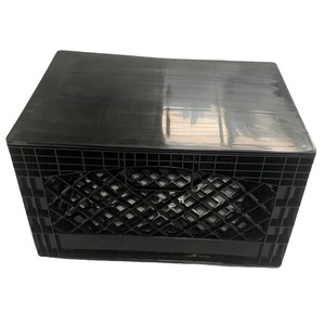 24-Quart <strong>Nestable</strong> Foldable <strong>Plastic</strong> Basket with 480*330*280mm <strong>Lid</strong> for Food Transportation and Vegetables/Fruit Storage <strong>Crate</strong> - Product Image 1