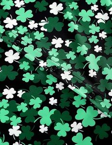 Camicia Casual da Uomo con Colletto alla Coreana e Stampa Integrale Quadrifoglio per la Festa di San Patrizio (17 <span class=keywords><strong>marzo</strong></span>) e la Giornata Nazionale Irlandese - Product Image 3