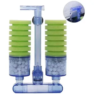 Xy-2882 filtro acquario Ultra silenzioso acquario spugna biochimica filtro acquario pompa di pesce pompa aria doppia spugna di schiuma filtri