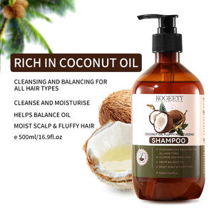 Shampoo à l'huile de noix de coco Kogeeyy 500 ml hydratant pour tous types de cheveux - Product Image 1