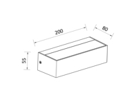 Lampe murale LED PW2006 8W, éclairage haut et bas, moderne, étanche IP65, montage en surface pour usage extérieur, véranda, balcon, porte, bâtiment