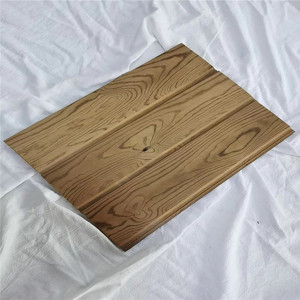 Carbonized xử lý nhiệt thermowood thông tường ốp <span class=keywords><strong>decking</strong></span> Trần gỗ thông Dải SYP Đức vân sam cây thông thông thông - Product Image 5