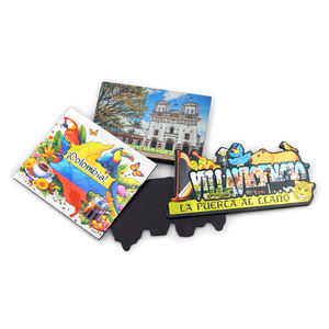 Imán de Refrigerador Personalizado con Imagen, Recuerdo de Vacaciones en Polinesia Francesa, Imán 3D de Aluminio Plateado para Refrigerador - Product Image 3