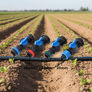 Valvola di collegamento per nastro irrigante, connettore personalizzato per sistema di irrigazione a pioggia, microirrigazione a nastro, di alta qualità e durevole - Product Image 1