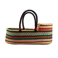 Panier en Crochet fait à la main pour bébé, ceinture de mer pour bébé, sac à couches en coton écologique, panier pliable