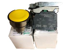 100% Original XB4BA51 <b>Push</b> <b>Button</b> <b>Switch</b> France Made 22mm Harmony Metal 10A Max. Current IP65 Level 1NO1NC 19mm - Product Image 1
