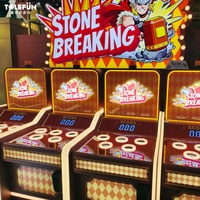 Tolefun Brilliance Commercial Midway modèle 4 joueurs métal pierre rupture jeu d'arcade Whack marteau carnaval Amusement famille