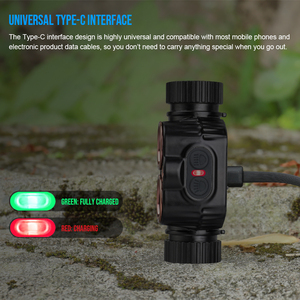 Linterna Frontal LED TrustFire H7R Súper Brillante de 2000 Lúmenes, Recargable, Luz <span class=keywords><strong>Roja</strong></span>, Haz Ajustable, Impermeable, para Caza y Camping al Aire Libre - Product Image 3