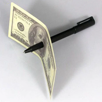 Stylo magique pour porter des billets de banque, stylo magique fantaisie pour la vente de jouets, performances de close-up de rue