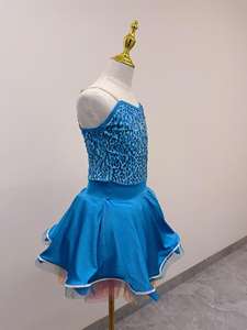 Costumi di danza <span class=keywords><strong>Jazz</strong></span> con paillettes blu di alta qualità ragazza <span class=keywords><strong>Jazz</strong></span> Stage Dance indossare gonne <span class=keywords><strong>Jazz</strong></span> costumi da ballo - Product Image 3