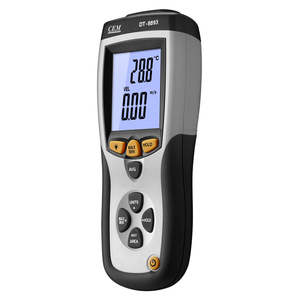 CEM DT-8893 เครื่องวัดความเร็วลมแบบเทอร์โม เครื่องวัดความเร็วลมแบบดิจิตอล เครื่องวัดความเร็วลมแบบพกพา มัลติฟังก์ชั่น จอ LCD - Product Image 3