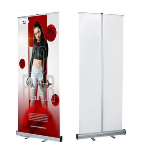 ستاند بانر قابل للطي معدني مخصص للعرض بسعر رخيص، بانر قابل للسحب من جانب واحد - Product Image 4