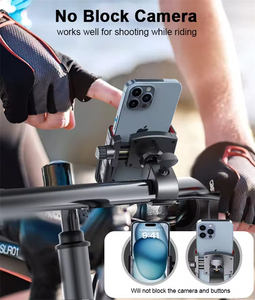 Giá đỡ điện thoại thông minh xoay 360 độ, chống nước, chất liệu hợp kim nhôm, dành cho xe đạp, xe máy, khuyến mãi tốt nhất Châu Âu - Product Image 5