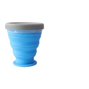 Muestra Gratis: Vaso Plegable de Silicona Portátil de 200 ml con Tapa, Vaso de Viaje de Silicona - Product Image 1