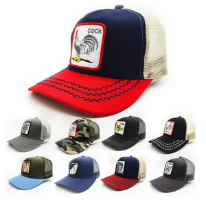 Mesh Trucker Caps Gorra Bestickte Casual Erwachsene OEM ODM Custom COMMON Snapback Animal Trucker Hüte mit benutzer definiertem Logo