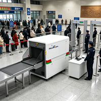 Détecteur de bagages à rayons X tunnel 5030 personnalisé en usine, scanner de sécurité à convoyeur, résolution 1,0 mm, pénétration de plaque d'acier de 12-40 mm
