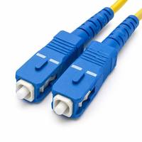 Cordon de brassage fibre optique monomode simplex SC/UPC-SC/UPC G657A1 LSZH PVC, insensible aux plis, pour réseaux de télécommunications et informatiques